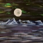 Cold Moon – Northern Lights in the Mountains